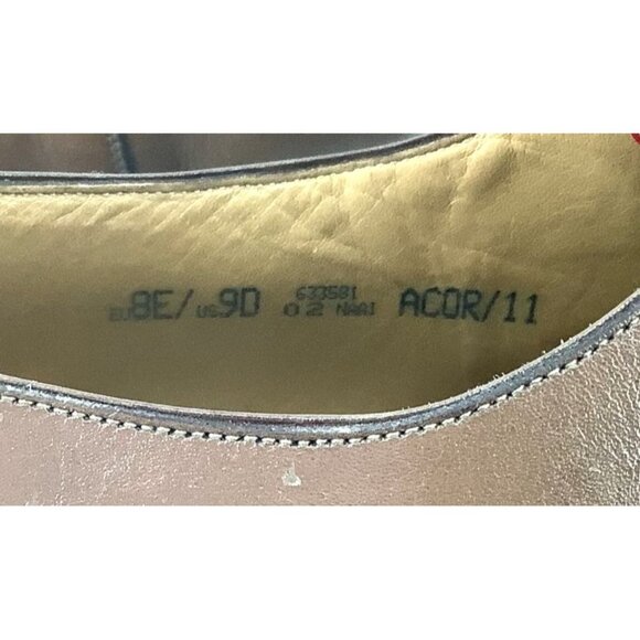 Bally Scribe Mens Brown Leather Cap Toe Lace Up Oxford Dress Shoes Size 9 - Picture 7 of 8